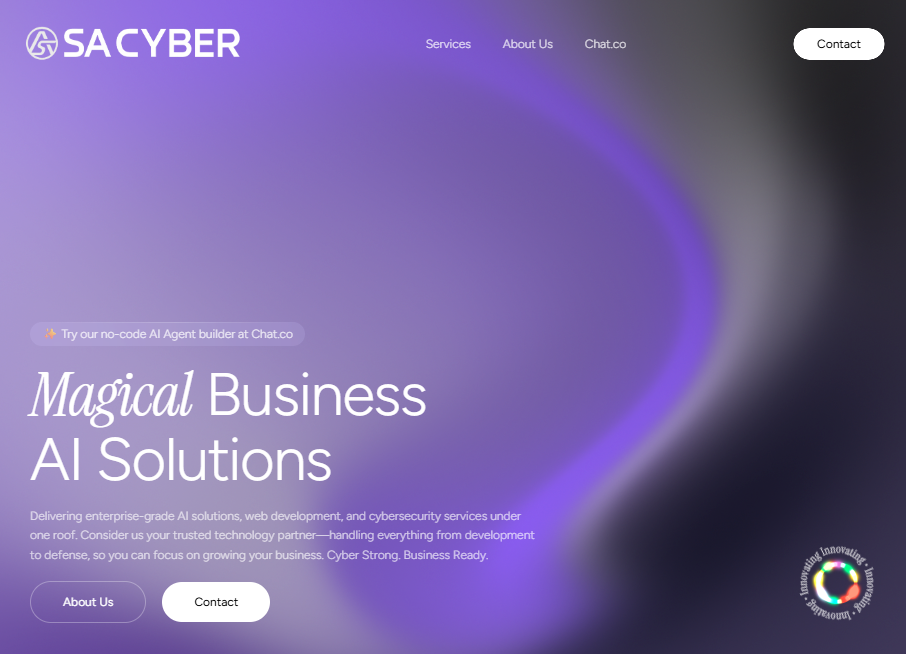 Contact — SA Cyber | Magical Business AI Solutions